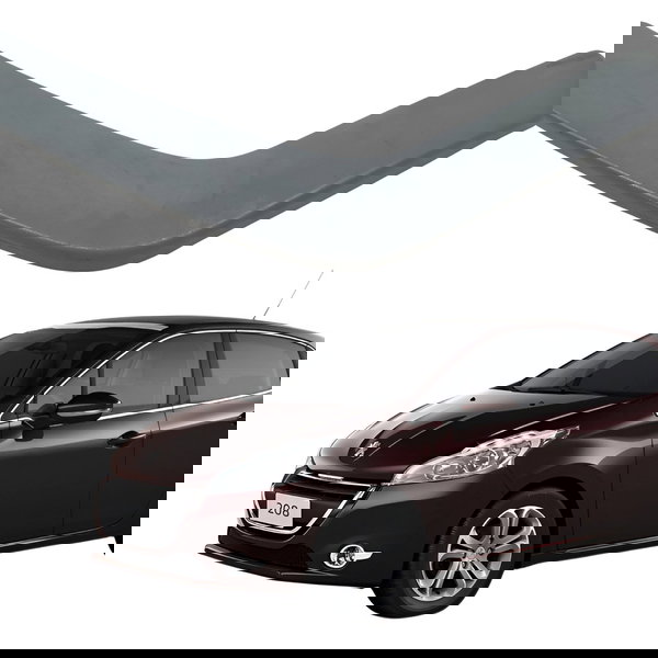 Moldura Puxador Interno Dianteiro Direito Peugeot 208 2015