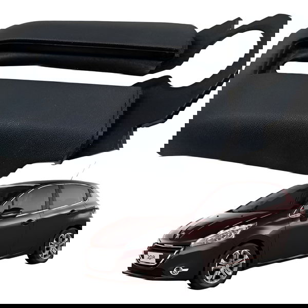 Moldura Console Central Freio Mao Peugeot 208 Allure 2015