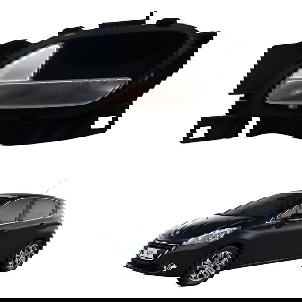Maçaneta Interna Dianteira Esquerda Peugeot 208 2015 2016