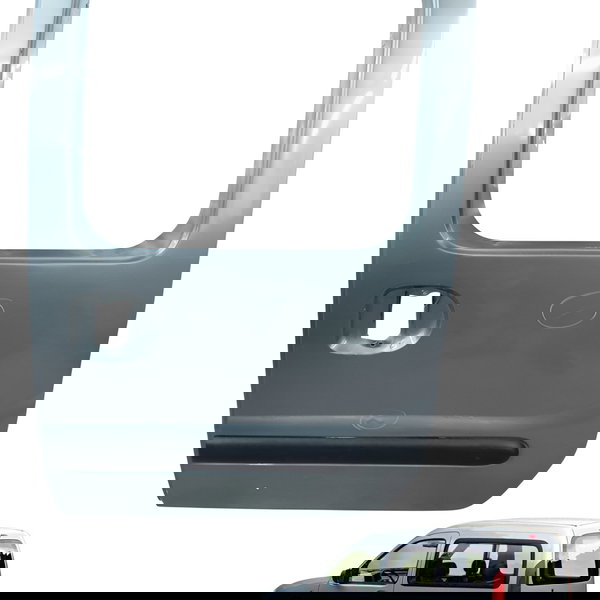 Porta Lateral Esquerda Renault Kangoo 4p Verde 2003 Detalhe