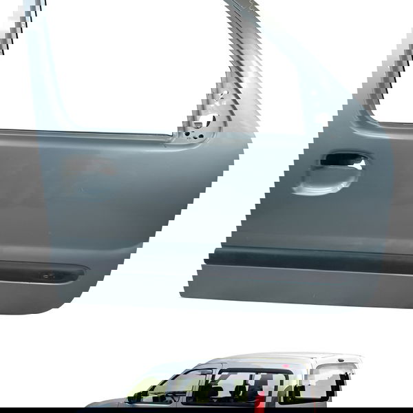 Porta Dianteira Direita Renault Kangoo Verde 4p 2002 Detalhe