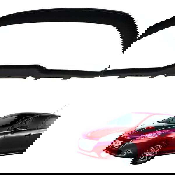 Moldura Painel Instrumentos Peugeot 208 Allure 2014 2015