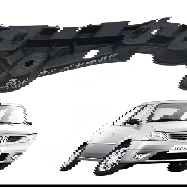 Guia Parachoque Dianteiro Esquerdo Renault Logan 1.0 2009
