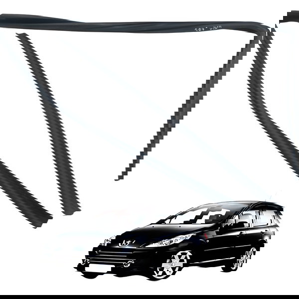 Kit Canaleta Pestana Porta Dianteira Direita Peugeot 307 200