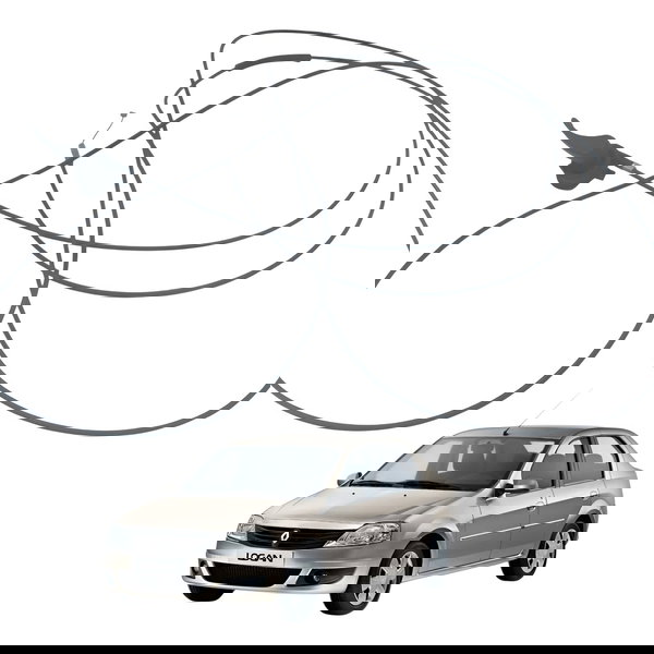 Cabo Abertura Capo Renault Logan 1.0 2008 2009 2010 2011