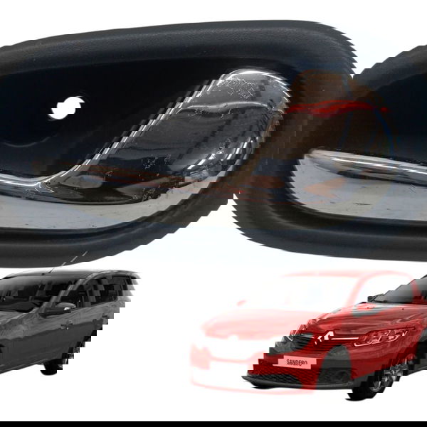 Maçaneta Interna Traseira Direita Renault Sandero 1.0 2017 Traseira