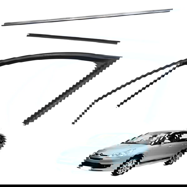 Guarnição Canaleta Dianteira Esquerda Citroen C4 Pallas 2009