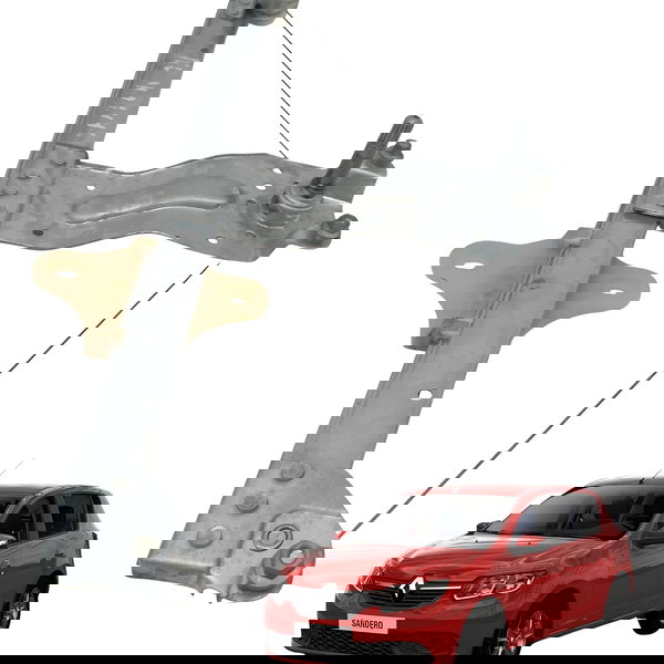 Maquina Vidro Manual Traseiro Esquerdo Renault Sandero 2017
