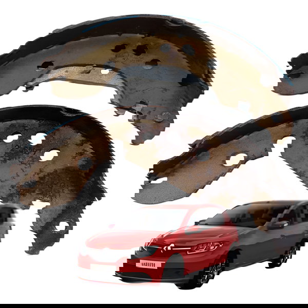 Jogo Sapata Freio Traseira Direita Renault Sandero 20117