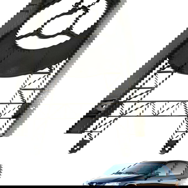 Moldura Defletor Ar Radiador Chevrolet Celta 2006 2007 2008