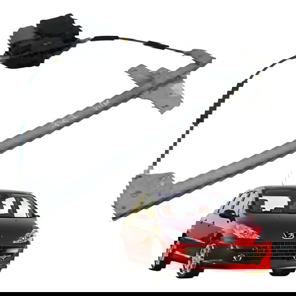 Maquina Vidro Dianteiro Esquerdo Peugeot 307 2006 2007 2008