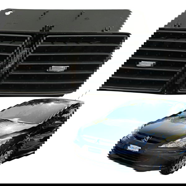 Moldura Central Difusor Ar Peugeot 1.6 307 2005 2006 Detalhe
