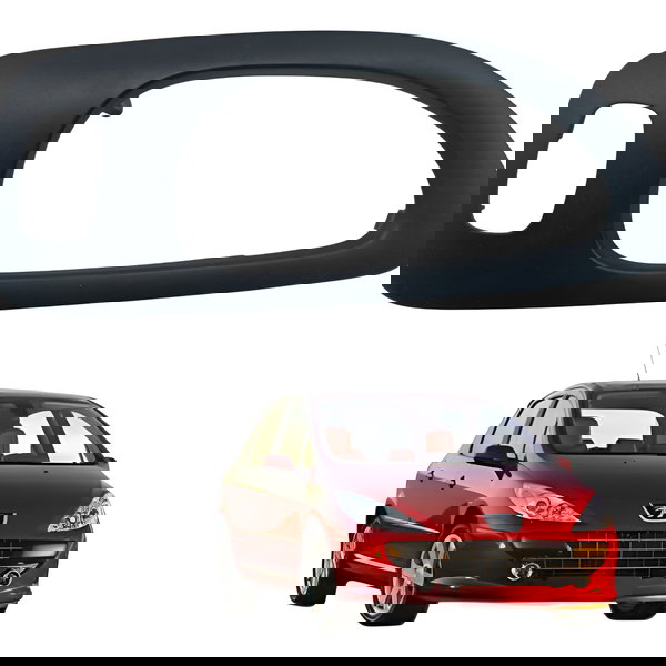 Moldura Maçaneta Traseiro Esquerdo Peugeot 307 Presence 2006 Traseira