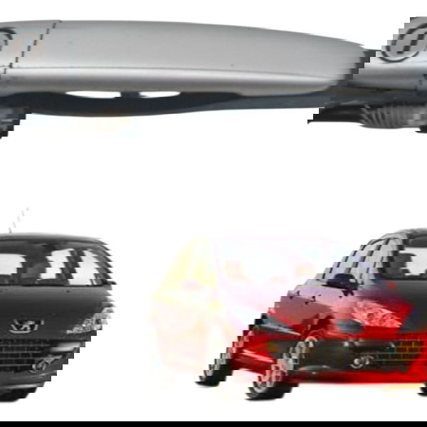 Maçaneta Externa Dianteira Esquerda Peugeot 307 2006 Detalhe Dianteira