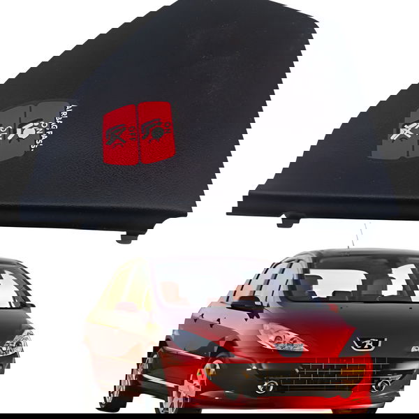 Tampa Acabamento Direito Painel Peugeot 307 1.6 2006 Preto