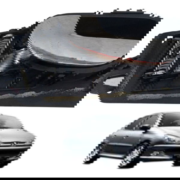 Maçaneta Interna Traseira Esquerda Peugeot 307 2005 2006 Traseira