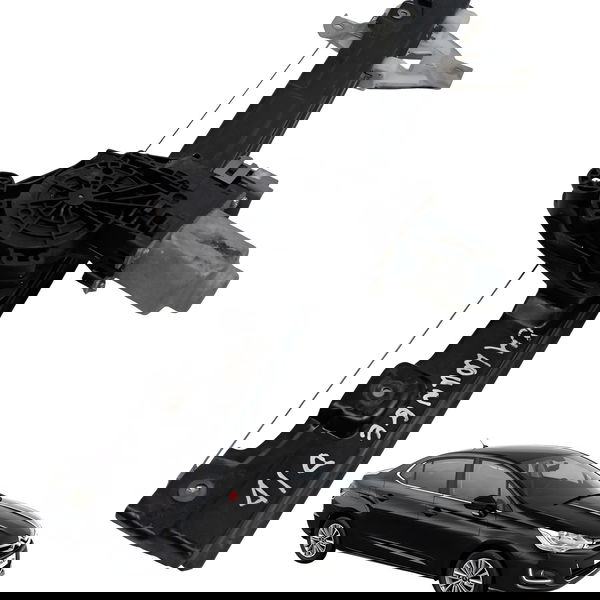 Maquina Vidro Dianteiro Direito Citroen C4 Lounge 2015 2016