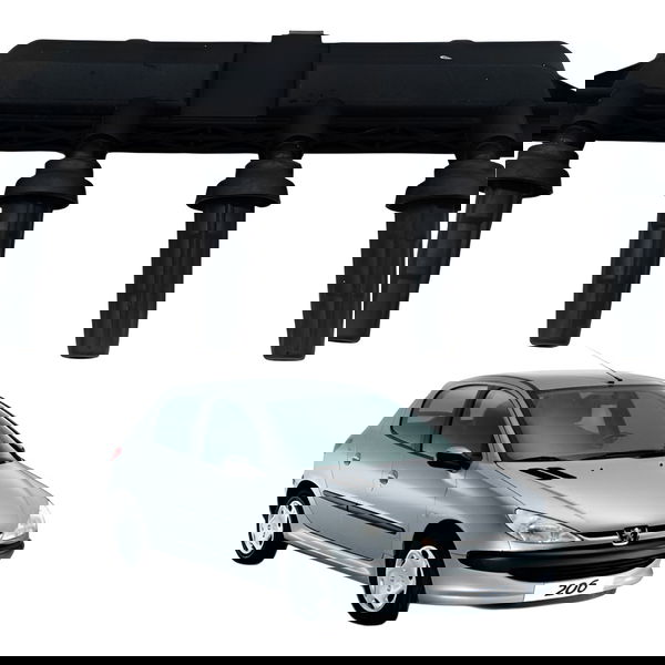 Bobina Ignição Peugeot 206 207 C3 1.4 8v  2006