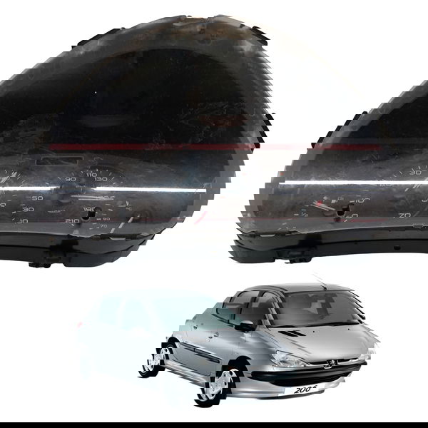 Painel Instrumentos Peugeot 206 Sw1.0 2003 2004 2005 Detalhe