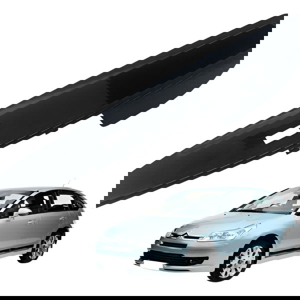 Moldura Botão Porta Dianteiro Direito Citroen C4 Pallas 2009 Preto