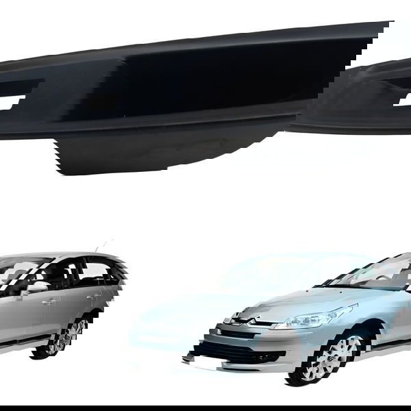 Moldura Botão Porta Traseira Esquerdo Citroen C4 Pallas 2009 Preto