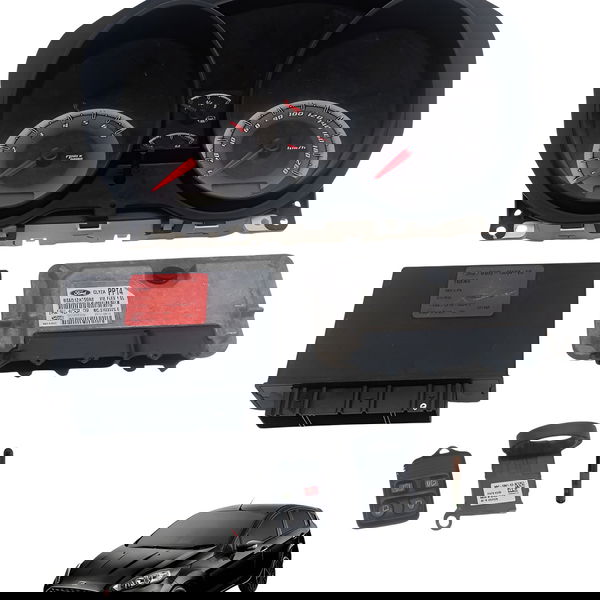 Kit Injeção Modulo Painel Cod Antena Ford Fiesta 1.6 8v 2013