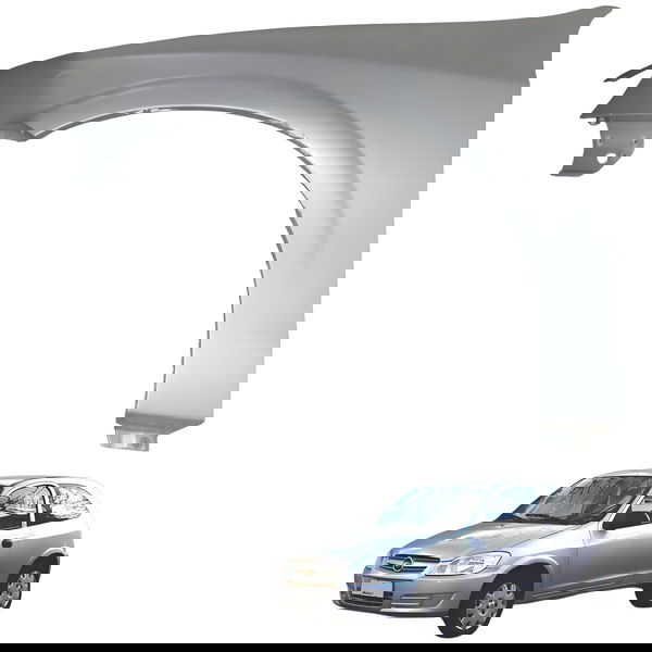 Paralama Dianteiro Esquerdo Chevrolet Celta 1.0 2005 Detalhe