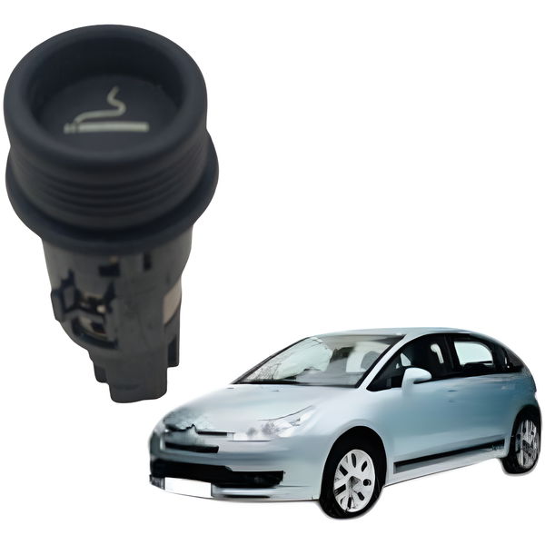 Acendedor Cigarro Moldura Freio Mao Citroen C4 Pallas 2008 Preto