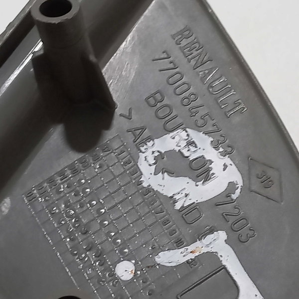 Moldura Interna Retrovisor Lado Direito Renault Clio Cinza