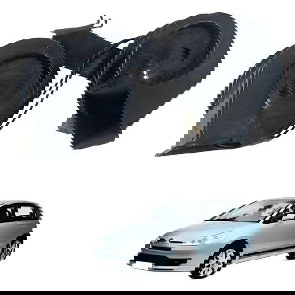 Buzina Dupla Caracol Citroen C4 Pallas 2008 2009 2010 2011