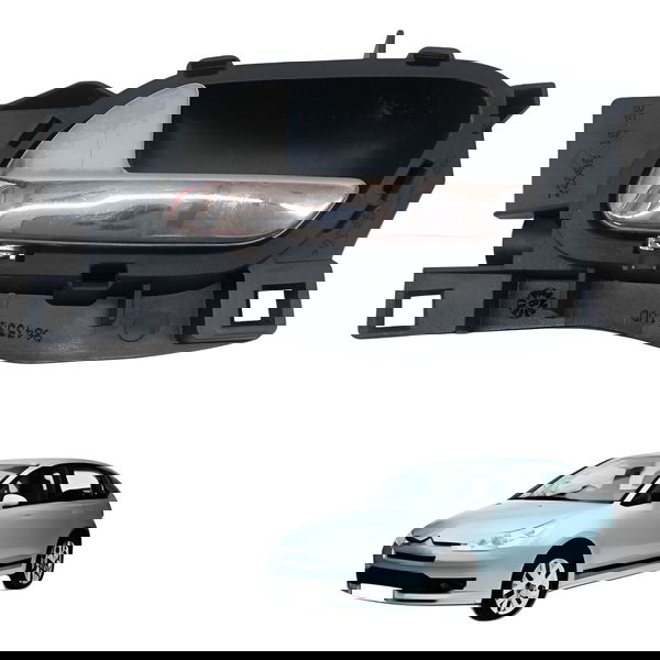 Maçaneta Interna Traseira Esquerda Citroen C4 Pallas 2008 Prateado Traseira