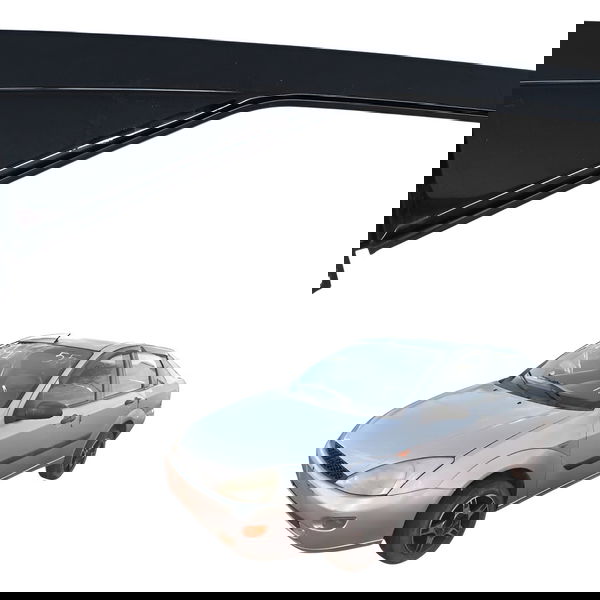 Moldura Externo Porta Traseiro Direito Ford Focus 2002 Preto