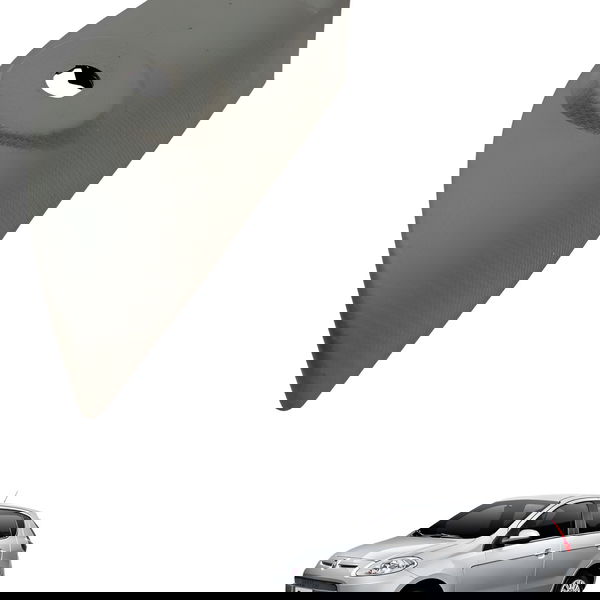 Moldura Interna Retrovisor Esquerdo Fiat Palio 1.6 2014 2015 Cinza