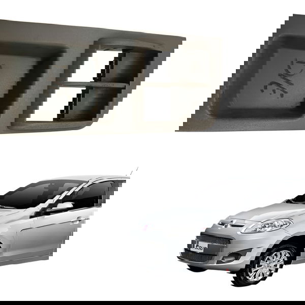 Moldura Botão Vidro Dianteiro Esquerdo Fiat Palio 2014 2015