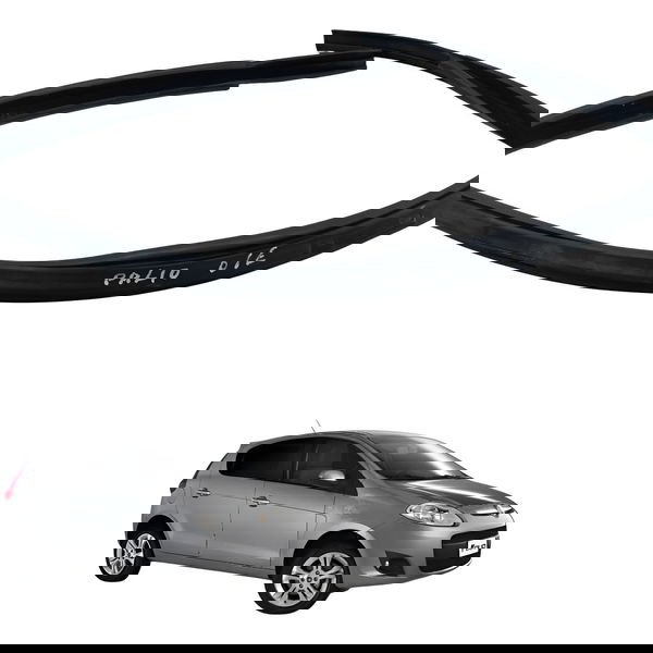 Borracha Porta Dianteira Esquerda Fiat Palio 2013 2014 2015