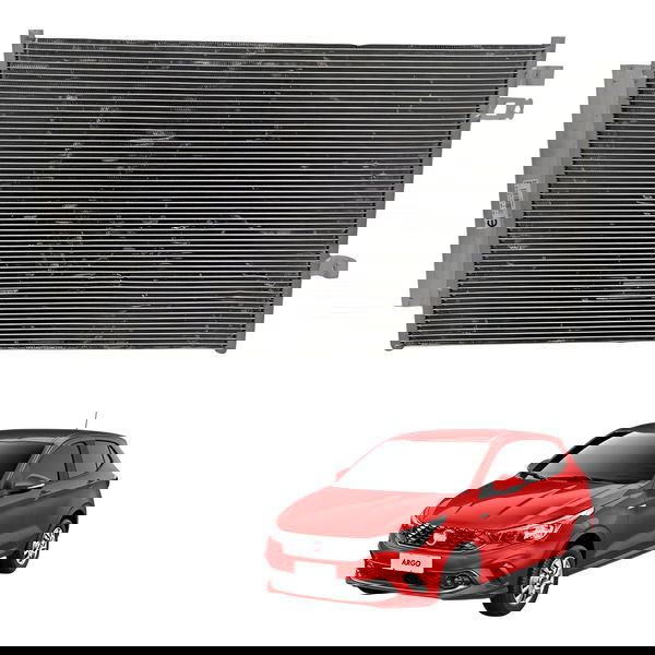 Condensador Ar Condicionado Fiat Argo 2017 2018 2019