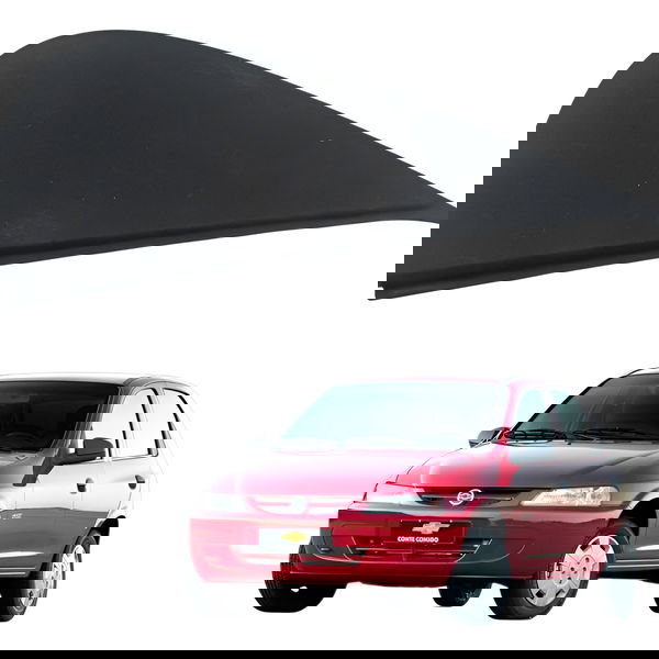 Moldura Porta Traseira Direita Chevrolet Celta 2005 Detalhe Preto