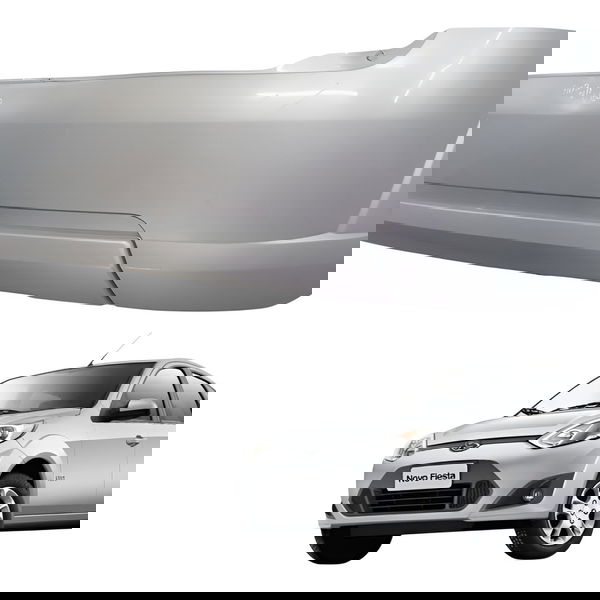 Parachoque Traseiro Ford Fiesta 1.6 2012 2013 2014 Detalhe