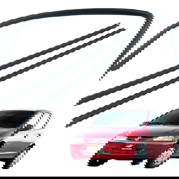 Kit Canaleta Traseira Esquerda Chevrolet Celta 1.0 2005 2006
