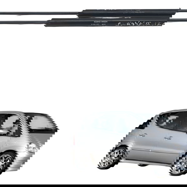 Par Amortecedor Tampa Traseira Mercedes A160 2001 2002 2003