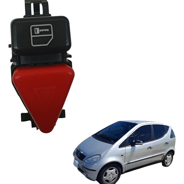 Botão Pisca Alerta Trava Porta Mercedes A160 2001 2002 2003