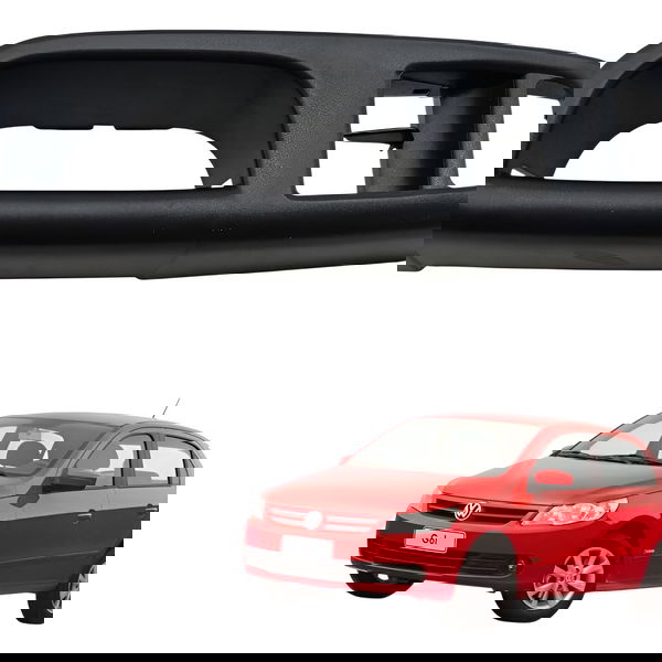 Moldura Puxador Porta Dianteira Cinza Vw Gol Voyage G5 G6 Cinza
