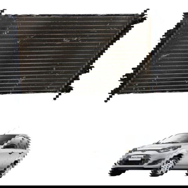 Radiador Água Motor Ford Fiesta 1.6 Hatch 20122013 Detalhe