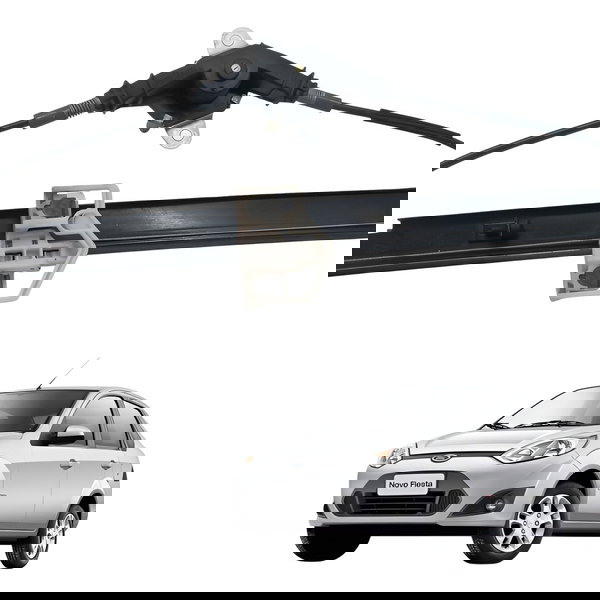 Maquina Vidro Traseira Esquerda Ford Fiesta 1.6 2012 2013