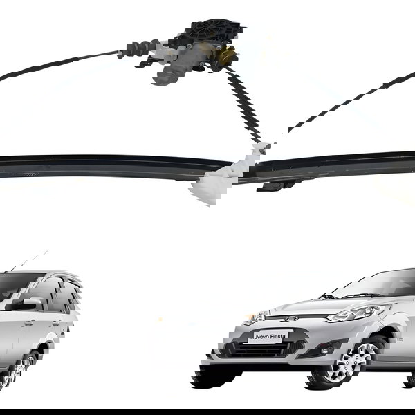 Maquina Vidro Dianteira Esquerda Ford Fiesta 1.6 2012 2013