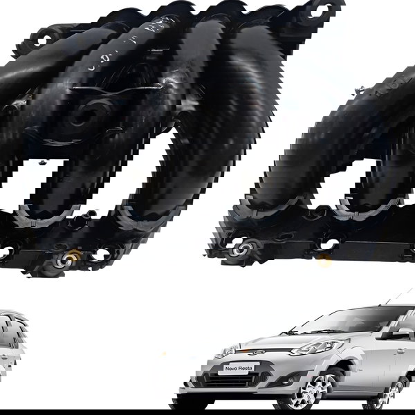 Coletor Admissão Ford Fiesta 1.6 2010 2011 2012 2013 2014