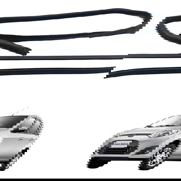 Kit Canaleta Porta Traseira Esquerda Ford Fiesta 1.6 2013