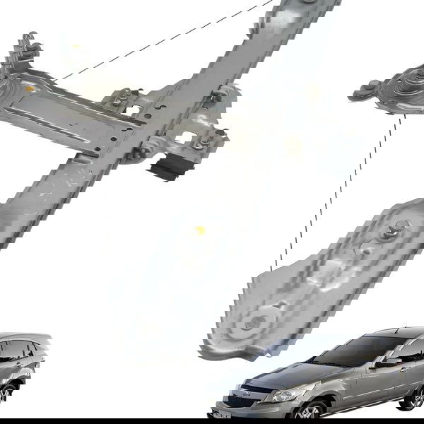 Maquina Vidro Traseira Esquerda Chevrolet Agile 2010 2011