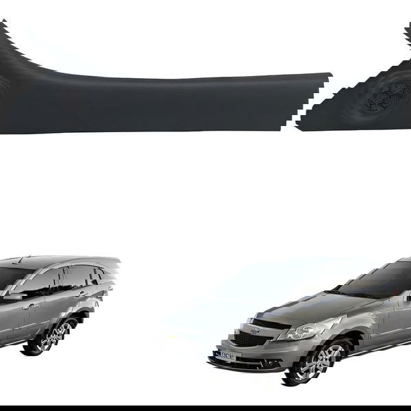 Moldura Parabrisa Esquerda Gm Agile Montana 2010 Detalhe