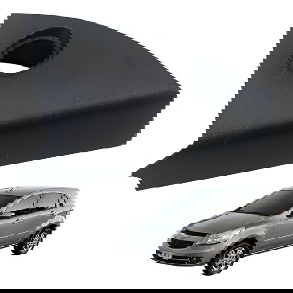 Moldura Retrovisor Direito Chevrolet Agile 2010 Detalhe Preto